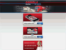 Tablet Screenshot of gomolatrans.pl